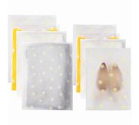 25 sacchetti riutilizzabili con chiusura lampo, 40 x 50 cm + 30 x 40 cm, grandi borse in plastica per ospedale da viaggio, sacchetti trasparenti impermeabili, organizer per bagagli o vestiti, scarpe,