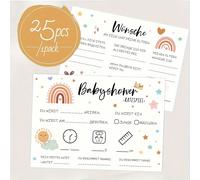 25 schede quiz per festa di nascità - divertente attività per rivelar il sesso e per la festa - perfette per bambini e bambine, renderanno il tuo evento più divertente e saranno un ricordo prezioso pe