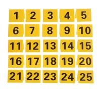 25 segnaposto per prove - numerati da 1 a 25 per indagini sulla scena del