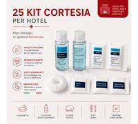25 Set di Cortesia in Scatola Elegante Box di Benvenuto Kit per Hotel B&B