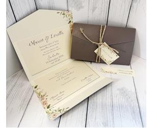 25 SET partecipazioni Nozze Personalizzate inviti Matrimonio BUONANNO cod. H008