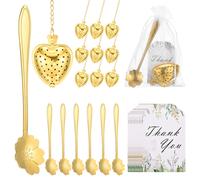 25 Set per Regalo di Nozze Tea Party Favor per Bomboniere Oro