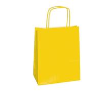 25 shoppers carta kraft 36x12x41cm twisted giallo