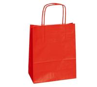 25 shoppers carta kraft 36x12x41cm twisted rosso