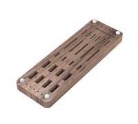 25 Slots Walnut Wooden Storage Holder | Card Memory Card Organizer