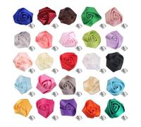 25 spille da uomo multicolore con fiore di rosa da bavero per uomo in raso fatto a mano spilla per abiti da uomo gioielli alla moda spilla spilla spilla per festa di nozze accessori sposo