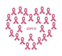 25 spille smaltate a forma di nastro rosa, per la forza della fede e la speranza, spille rosa per la consapevolezza del tumore al seno, regali per eventi pubblici e sociali di beneficenza