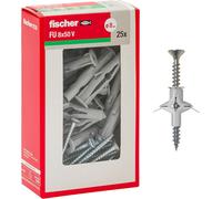 25 Tasselli a Farfalla FU Con Vite, 8 X 50 Mm, per Cartongesso, Pannelli E Murat