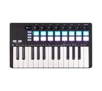 25 Tasti Tastiera USB Controller 16 Retroilluminato Drum Pad Velocità Sensibile Keybed Battere Pad Display LED