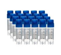 25 tubi criorici in plastica, 2,0 ml, provetta per campioni di plastica, tubi per congelamento da laboratorio, con codice identificativo, tubi in plastica (25 pezzi, 2,0 ml, 2 codice con area di