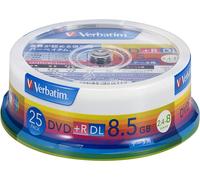 25 Verbatim Japan Blank Media DVD + R 8,5 GB DL DTR85HP25V1