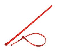 25 x 115-00003 fascette staccabili L: 195 mm W: 4,7 mm rosso poliammide 245N ...