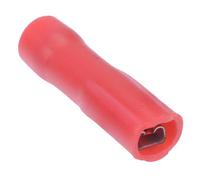 25 x 2.8mm Rosso Femminile Isolato Doppio Connettore Arricciato Terminale