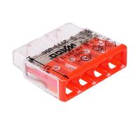 25 x 2773-404 WAGO Compact Morsettiera Fissa 4 Vie Push In Filo 32A