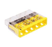 25 x 2773-405 WAGO Compact Connettore Cavo Push 5 Vie 32A