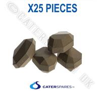25 X Gas Char Grill Ceramica Bricchette Resistente Lunga Durata Garland Archway