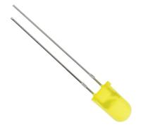25 X Giallo LED Diffuso 5mm 200mcd 40°