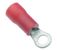 25 x Rossi 3.7mm Isolati Crimpare Anello Terminale Connettore