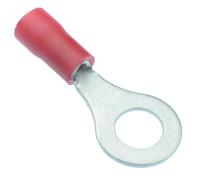 25 x Rossi 6.4mm Isolati Crimpare Anello Terminale Connettore