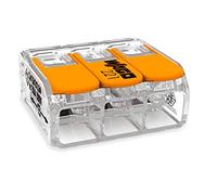 25 x Wago connettore a leva 221 Serie 221-413 3 terminali a 3 vie