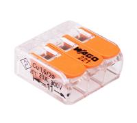 25 x Wago Connettore Compatto A 3 Vie 221-413