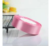 25 yard/rotolo 6 mm 10 mm 15 mm 20 mm 25 mm 40 mm 50 mm Nastri di raso di seta Artigianato Fiocco fatto a mano Fai da te Scatola Avvolgere Festa Matrimonio Decorativo-In rosa-50 mm