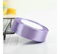 25 yard/rotolo 6 mm 10 mm 15 mm 20 mm 25 mm 40 mm 50 mm Nastri di raso di seta Artigianato Fiocco fatto a mano Fai da te Scatola Avvolgere Festa Matrimonio Decorativo-Viola chiaro-20 mm