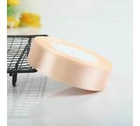 25 yard/rotolo 6 mm 10 mm 15 mm 20 mm 25 mm 40 mm 50 mm Nastri di raso di seta Artigianato Fiocco fatto a mano Fai da te Scatola Avvolgere Festa Matrimonio Decorativo-champagne-10 mm