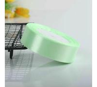 25 yard/rotolo 6 mm 10 mm 15 mm 20 mm 25 mm 40 mm 50 mm Nastri di raso di seta Artigianato Fiocco fatto a mano Fai da te Scatola Avvolgere Festa Matrimonio Decorativo-verde chiaro-40 mm