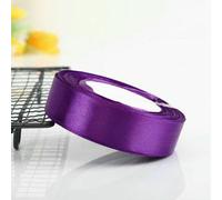 25 yard/rotolo 6 mm 10 mm 15 mm 20 mm 25 mm 40 mm 50 mm Nastri di raso di seta Artigianato Fiocco fatto a mano Fai da te Scatola Avvolgere Festa Matrimonio Decorativo-viola scuro-6 mm