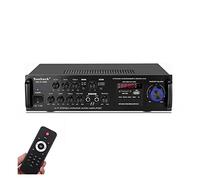 250. 0W HiFi. Amplificatore di potenza Bluetooth Auto/Home Theater Digital Power Audio Amplificador for altoparlante Treble Bass Control FM USB SD.(E-U Plug 220-V)