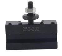 250-202 Portautensile per cambio rapido utensile, Portautensile per tornio per tornitura della lama di troncatura frontale, Rondine in lega di alluminio - Design con scanalatura