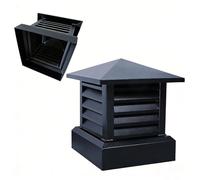 250 300 350mm Cappello per Camino Tappo Camini Villa Cowl Sfiato Tetto Lega di Alluminio, Rastremata Copertura Antipioggia E Vento Esterni, Cappuccio Per Ventilazione Sulla Neve(300mm)