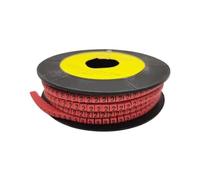 250/500/1000 pezzi da 0 a 9 numeri 2,5 mm2 marcatore for cavi a spirale colorato 18 AWG-12 AWG EC-1(Multi Colored2,EC 1)