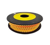 250/500/1000 pezzi da 0 a 9 numeri 2,5 mm2 marcatore for cavi a spirale colorato 18 AWG-12 AWG EC-1(Multi Colored3,EC 0)