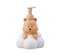 250 / 500ml Cartoon Bear Dispenser sapone schiumogeno disinfettanti per le mani riutilizzabili e bottiglia shampoo per la collezione bagni Colore marrone