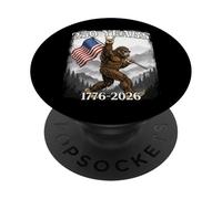 250 anni 1776-2026 Bigfoot & Flag American Patriotic PopSockets PopGrip Adesivo