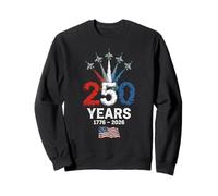 250 Anni 1776-2026 USA Independence Day Jet Flyover Epic Felpa