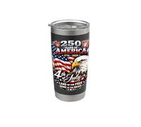 250 anni d'America 1776 2026 Aquila patriottica Bicchiere termico in acciaio inox doppia parete