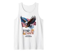 250 Anni di libertà Patriotic Eagle USA Celebration Women Canotta