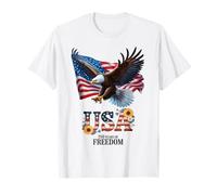 250 Anni di libertà Patriotic Eagle USA Celebration Women Maglietta