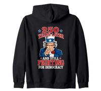 250 Anni Dopo e Ancora in Lotta per la democrazia 1776-2026 Felpa con Cappuccio