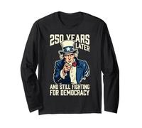 250 Anni Dopo e Ancora in Lotta per la democrazia 1776-2026 Maglia a Manica