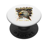 250° Anniversario USA Eagle Patriots Terra della Libera 1776 PopSockets PopGrip Adesivo