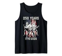 250 Anniversary USA Patriotic 2026 250 4 luglio Vintage Canotta