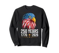250 Anniversary USA Patriotic Eagle 250th 4th of July 2026 Felpa
