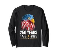 250 Anniversary USA Patriotic Eagle 250th 4th of July 2026 Maglia a Manica