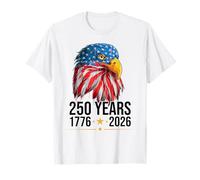 250 Anniversary USA Patriotic Eagle 250th 4th of July 2026 Maglietta