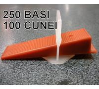 250 BASI + 100 CUNEI RAIMONDI DISTANZIATORI LIVELLANTI PIASTRELLE PAVIMENTO RLS
