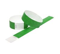 250 braccialetti in carta Tyvek (1 pollice/25 mm) per eventi locali, ospiti e folle, Verde scuro, 25mm x 250mm